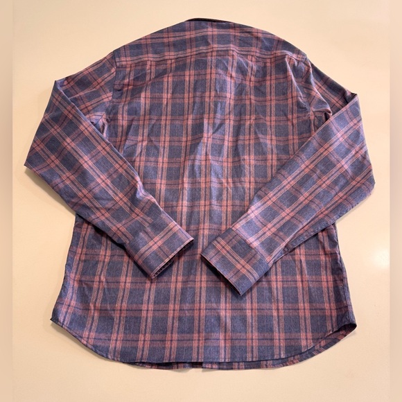 Twillory Untuckable Mens Lot Of 2 Size Medium Tailored Fit Button Shirt Plaid - Picture 3 of 13